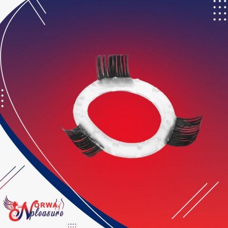 Transparent Hair Finger Fun Function Cock Ring