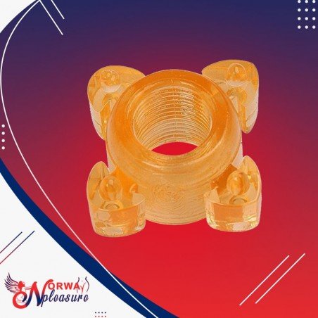 Transparent 4 Tube Finger Cock Ring