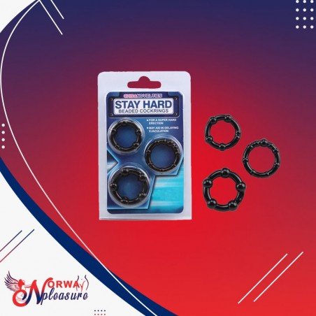 STAY HARD BEADED COCKRINGS
