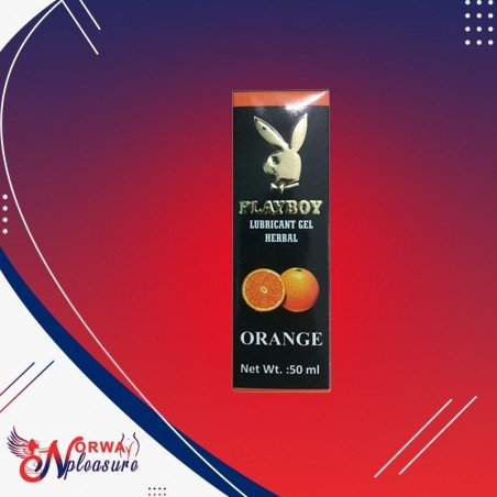 Playboy Lubricant Water Based Gel - Orange Flavoured