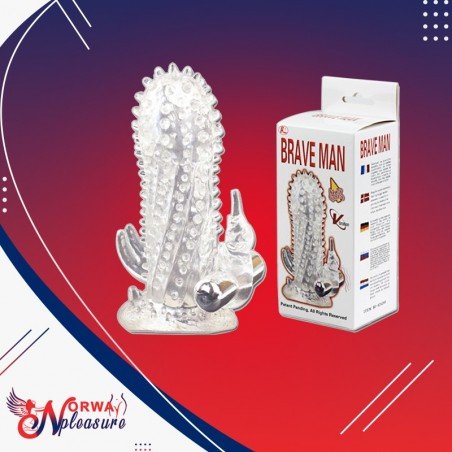 Sheath Rabbit Extender Penis with dots Brave Man