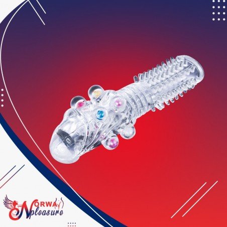 Male Cock Rings Penis Extension With Colourful Beads