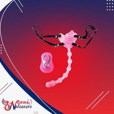 Wearable Butterfly Whip Anal Vagina Stimulator