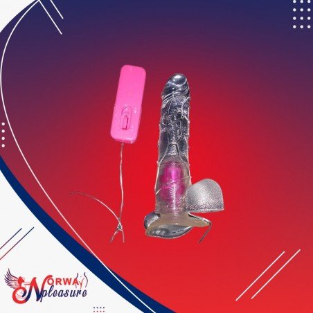 Crystal Lover Jelly Realistic Vibrator with Suction Cup