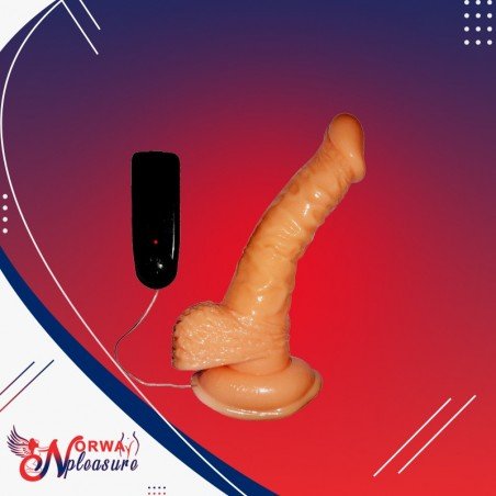 Whoppers Curved Vibrating Suction Cup Dildo